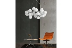 Lampadario 25 luci a sfere in vetro MARSIADA W25 Cromo