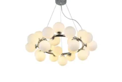 Lampadario 25 luci a sfere in vetro MARSIADA W25 Cromo