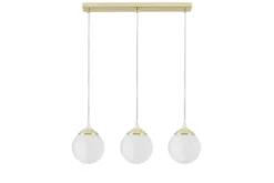 Lampadario tre sfere a sospensione oro FINO W3