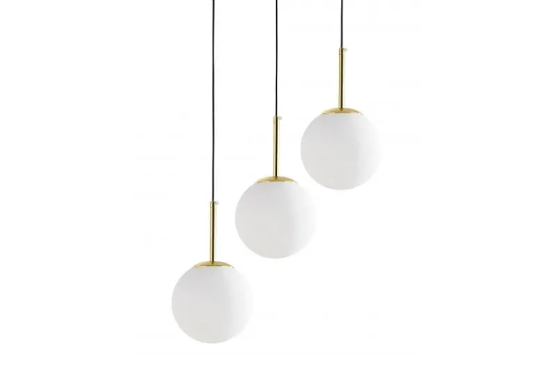 LAMPADA TRIPLA MODERNA CLASSICA ORO FREDICA W3