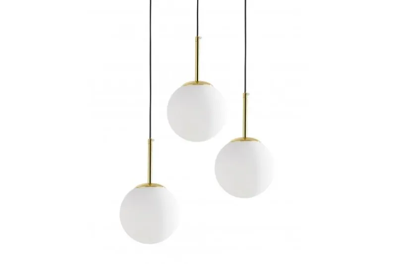 LAMPADA TRIPLA MODERNA CLASSICA ORO FREDICA W3