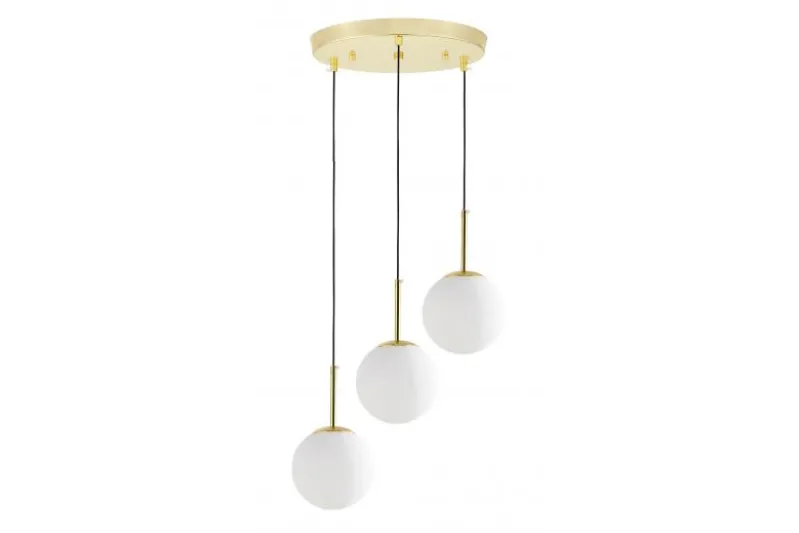 LAMPADA TRIPLA MODERNA CLASSICA ORO FREDICA W3