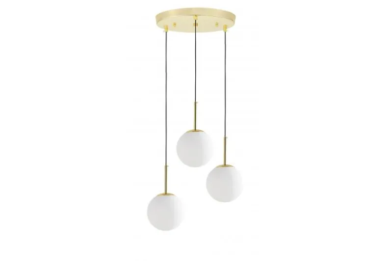 LAMPADA TRIPLA MODERNA CLASSICA ORO FREDICA W3
