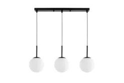 LAMPADA TRIPLA MODERNA NERA FREDICA W3 PRO