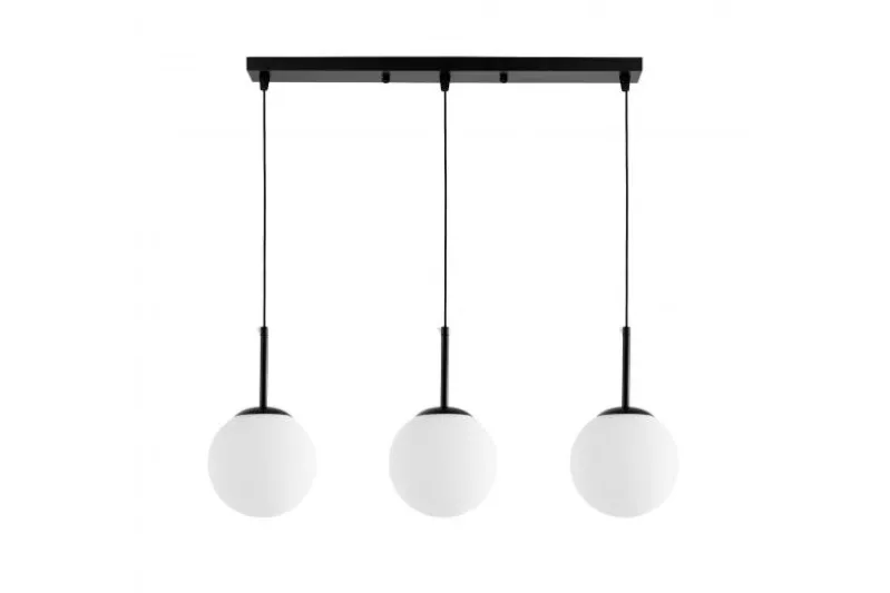 LAMPADA TRIPLA MODERNA NERA FREDICA W3 PRO