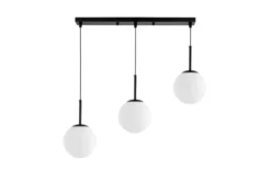 LAMPADA TRIPLA MODERNA NERA FREDICA W3 PRO