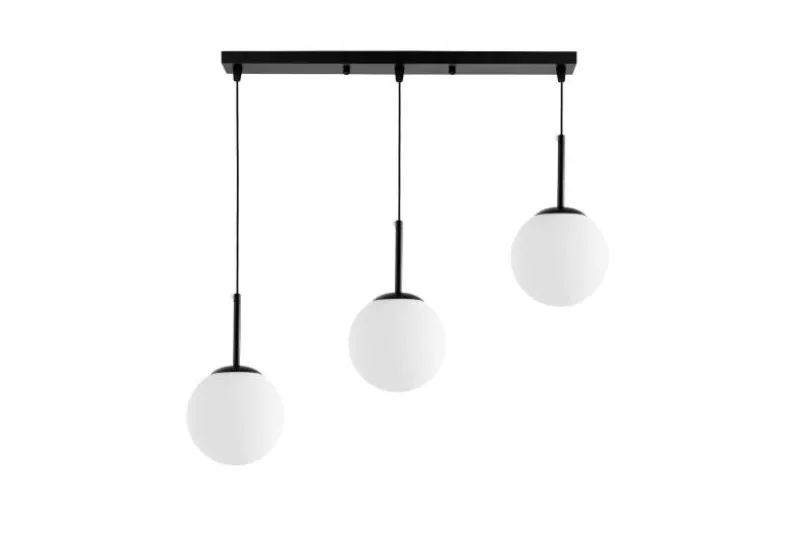 LAMPADA TRIPLA MODERNA NERA FREDICA W3 PRO