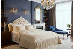 Letto classico alla francese 140 X 200 avorio Bella 905