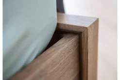 Letto in legno massello di rovere affumicato 180 x 200