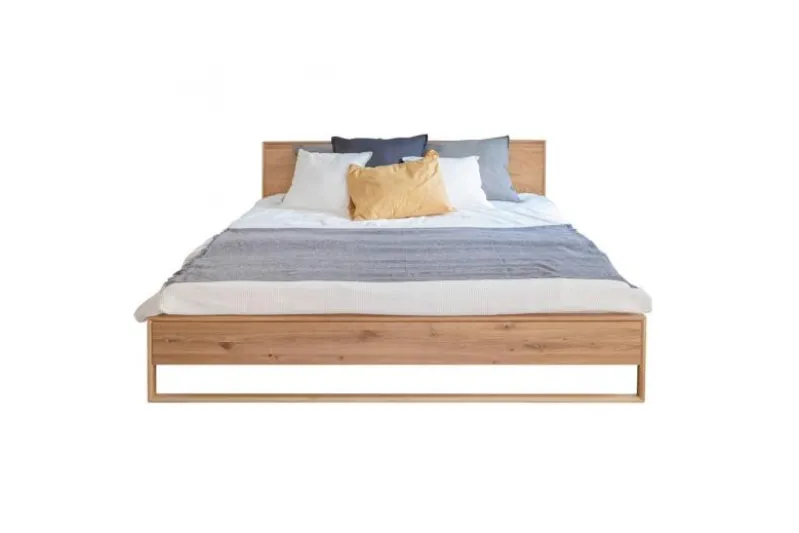 Letto in rovere naturale oliato matrimoniale 180 x 200