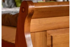 Letto matrimoniale legno massello miele con cassetti 180x200 shabby toscano