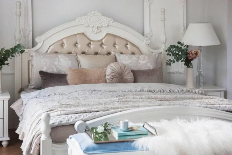 Letto matrimoniale provenzale king size 180x200 Princess 872