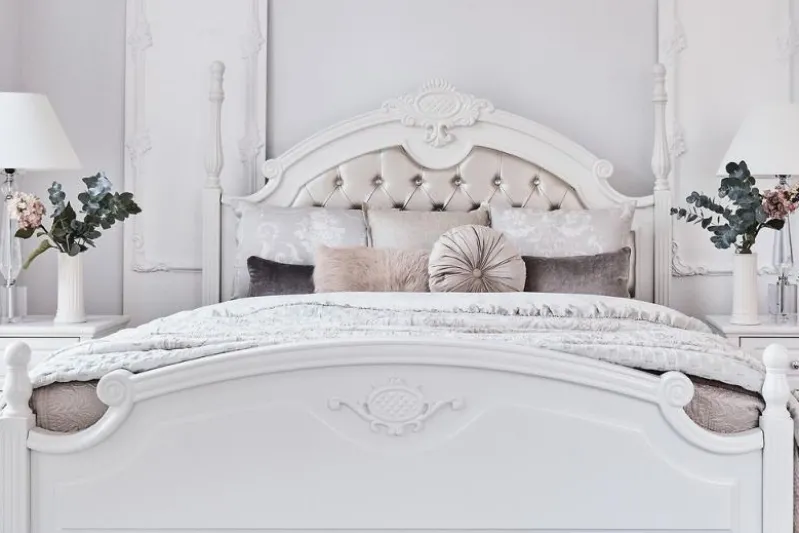 Letto matrimoniale provenzale king size 180x200 Princess 872