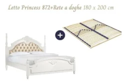 Letto matrimoniale provenzale king size 180x200 Princess 872