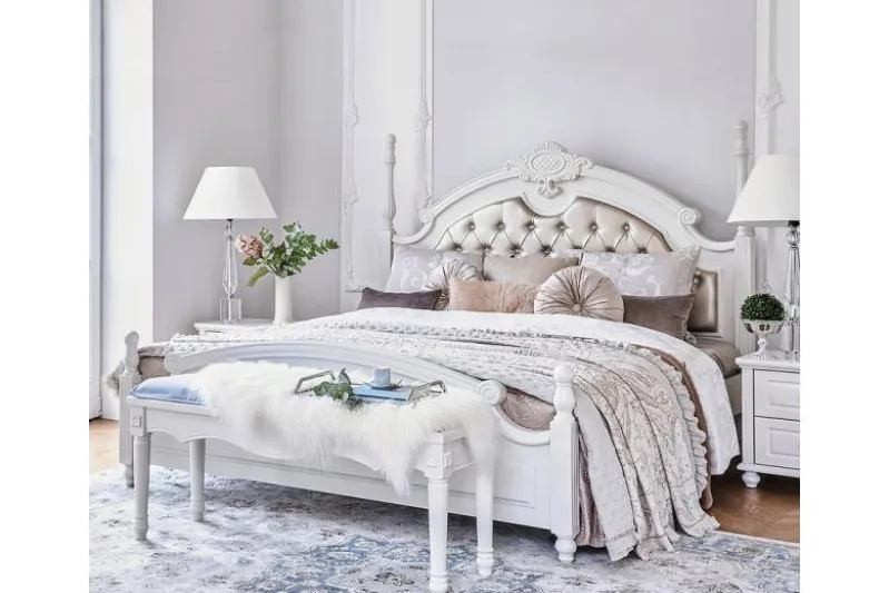 Letto matrimoniale provenzale king size 180x200 Princess 872