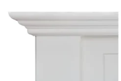 Letto shabby chic matrimoniale pino massello bianco 160x200