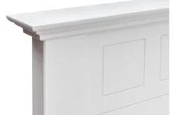 Letto shabby chic matrimoniale pino massello bianco 160x200