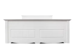 Letto shabby chic pino massello bianco 120x200