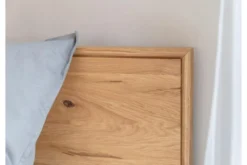 Letto 140x200 in rovere massello naturale oliato design moderno