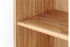 Libreria in legno naturale massello con cassetti