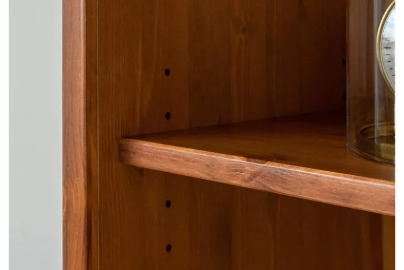 Libreria legno massello pino color miele stile shabby toscano