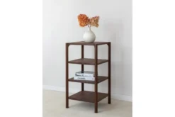 Libreria moderna 3 ripiani rovere tabacco