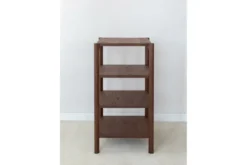 Libreria moderna 3 ripiani rovere tabacco