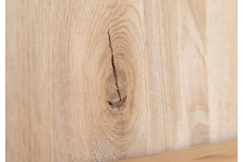 Libreria sospesa moderna in legno naturale massello