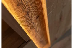 Libreria vetrinetta 2 ante moderna in rovere massello naturale