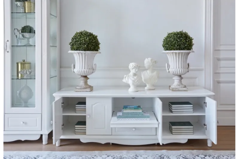Madia porta TV stile provenzale bianco Princess 861