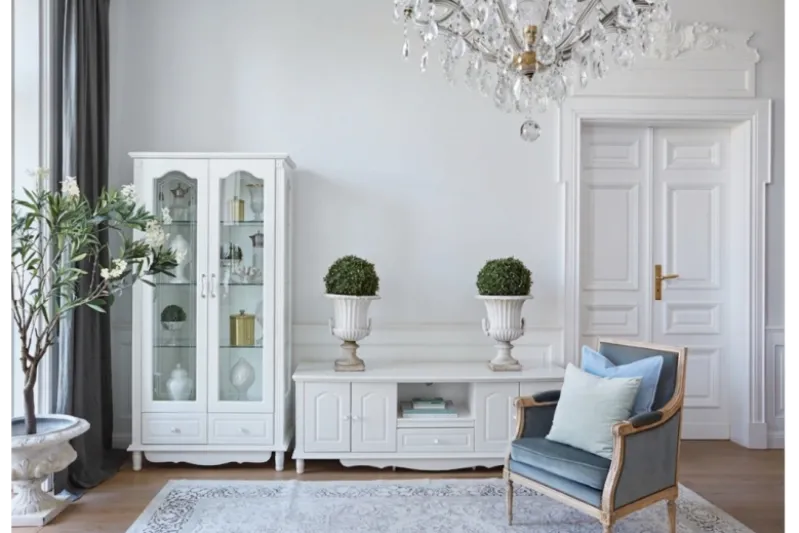 Madia porta TV stile provenzale bianco Princess 861