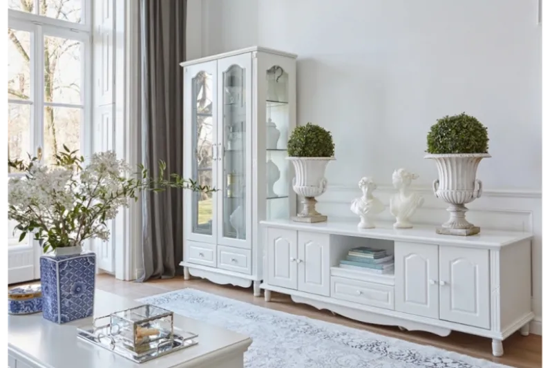 Madia porta TV stile provenzale bianco Princess 861