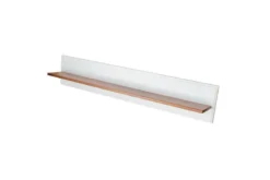 Mensola legno massello bianca miele stile shabby toscano