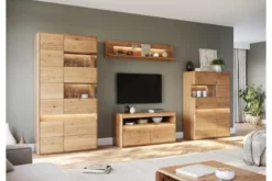 Mensola piccola legno massello naturale LED integrato