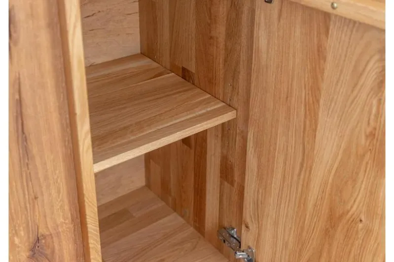 Mobile buffet moderno in rovere massello naturale