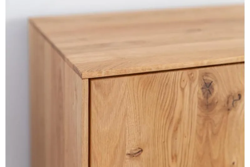 Mobile buffet moderno in rovere massello naturale