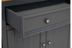 Mobile buffet pino massello grafite top naturale shabby chic