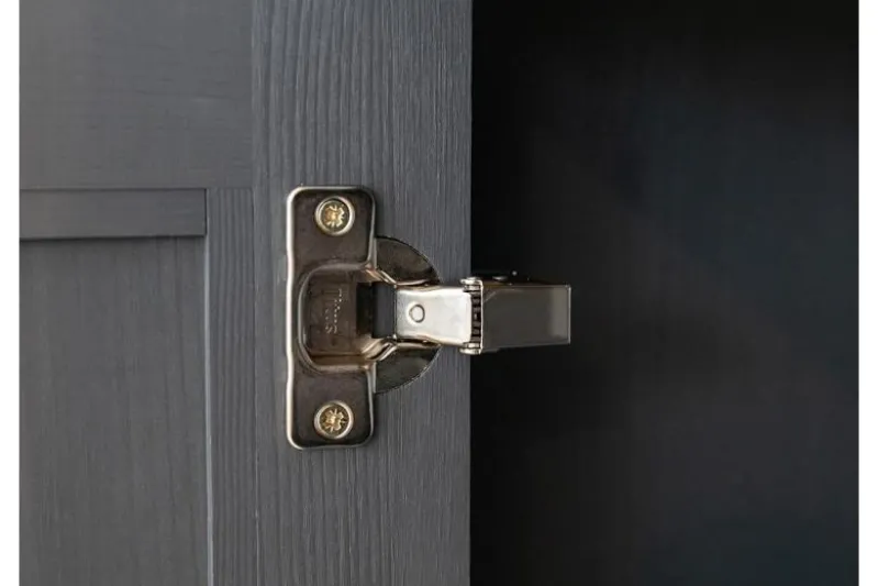 Mobile buffet pino massello grafite top naturale shabby chic