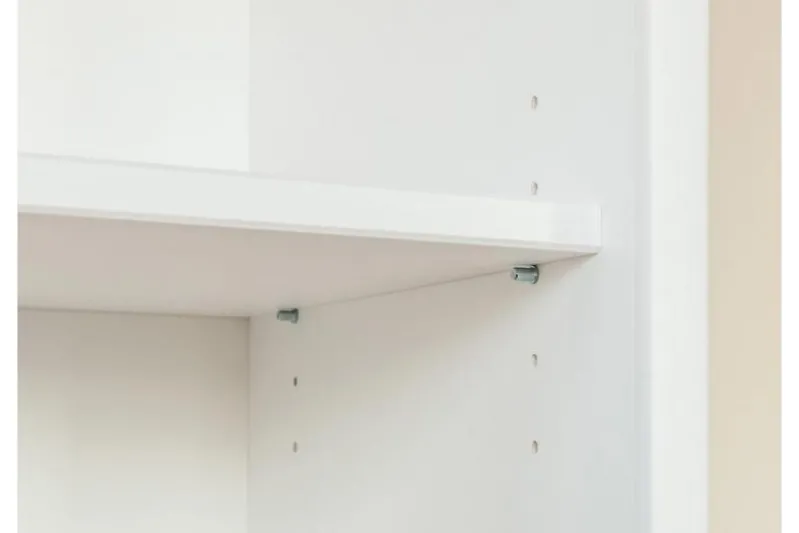 Mobile libreria shabby legno massello bianca top miele stile toscano