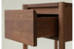Mobiletto alto moderno rovere massello tabacco