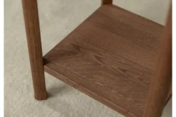 Mobiletto alto moderno rovere massello tabacco