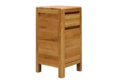 Mobiletto con cassetto in legno naturale massello oliato