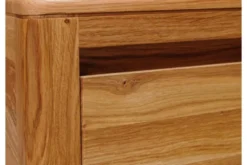 Mobiletto con cassetto in legno naturale massello oliato