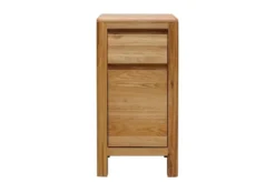 Mobiletto con cassetto in legno naturale massello oliato