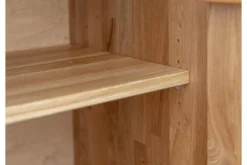 Mobile TV moderno rovere naturale massello LED integrato