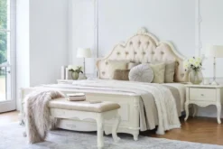 Panca fondo letto classica bianco avorio BELLA 933