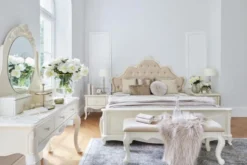 Panca fondo letto classica bianco avorio BELLA 933