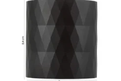 Plafoniera a forma di tubo metallo nero TIGO W1