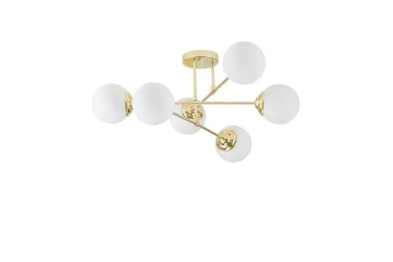 Plafoniera a sfera da soffitto oro FINO W6