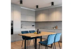 Plafoniera da soffitto in metallo nero NATI W1